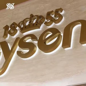 シンプルでファッショナブルなデザインエネルギー効率の良いバックライトサイン高輝度LED文字小売店屋外ビルボード - Product Image 1