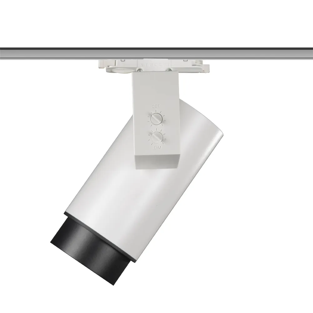 Luz LED conmutable CCT de 30W, foco focalizable con zoom, foco de pista para pinturas e imágenes