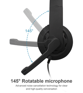 USB משרד אוזניות עם מיקרופון עבור סקייפ wechat מדבר בית ספר חינוך רשת class מחשב אוזניות