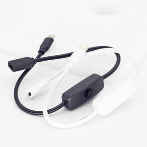 USB C Kabel mit EIN Aus Schalter für Raspberry Pi 4B USB-C männlich zu weiblich mit Druckknopf Stromkabel - Product Image 5