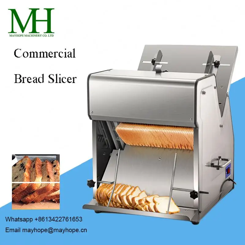 Commerciële Toast Broodsnijmachine Rvs Snijden Elektrische Processor Machine Keukenapparaat Toast Processor