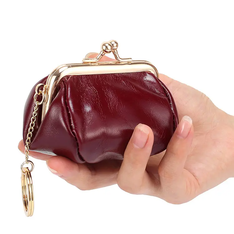 Portachiavi in vera pelle di alta qualità Mini portamonete da donna di design di lusso