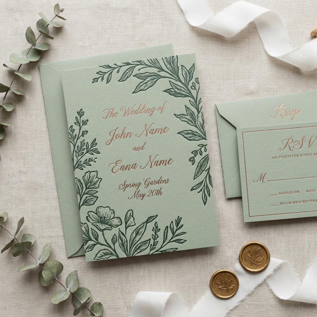 Vert frais romantique
