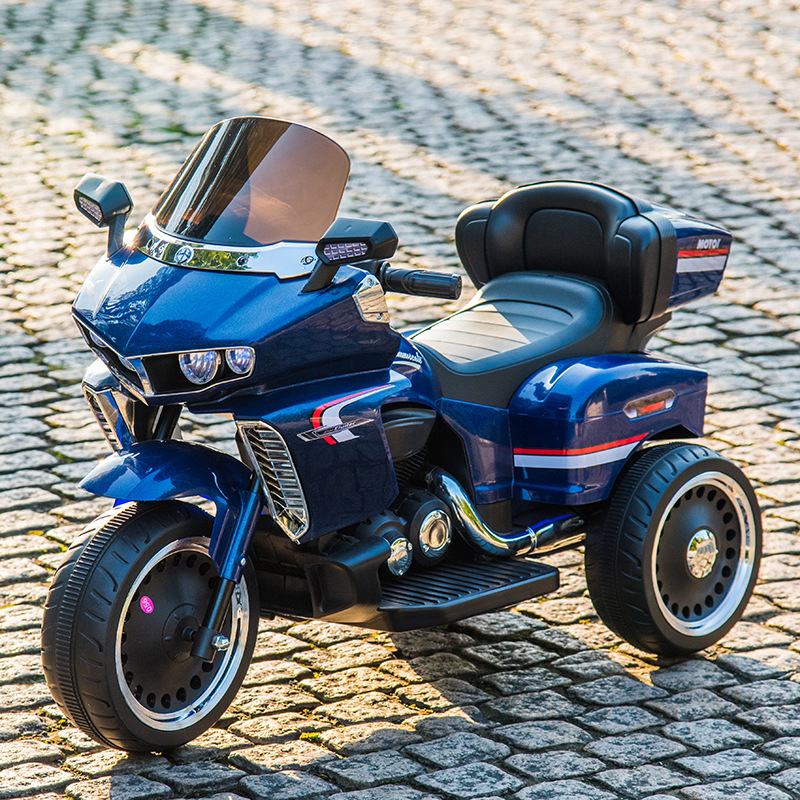 Blue dual drive+leather seat