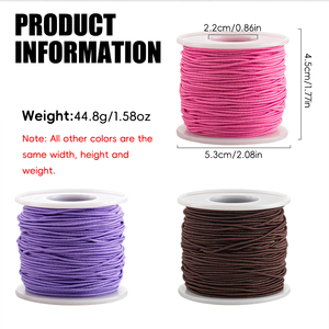 50 Yards(45.7M) Roll 1mm <strong>Elastic</strong> <strong>String</strong> Stretchy <strong>String</strong> for Bracelet Making Rainbow Bracelet <strong>String</strong> <strong>Elastic</strong> Cord - Product Image 5