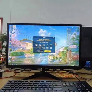 Monitor de Juegos de ordenador LED plano de 23,8 pulgadas, Panel IPS, resolución HD, entrada HDMI VGA de 60 HZ, estilo delgado para oficina y negocios