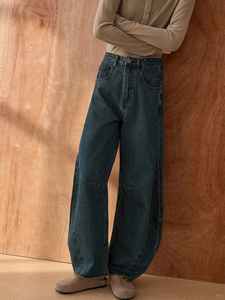 بيع بالجملة مخصص مغسول الجينز الخالص الشارع الاتجاه السراويل الرجعية ضئيلة تناسب مستقيم الساق الجينز الرجال للرجال - Product Image 5