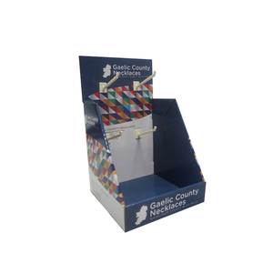 Exhibición de cartón, soporte de exhibición de cartón, Mostrador de tienda de suelo corrugado, caja de exhibición de cartón con gancho - Product Image 1