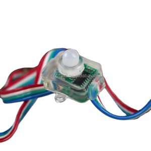5V Square Shape Waterproof IP68 12mm WS2801 RGB Pixel Programmable Christmas Led Module <strong>Light</strong> - Product Image 1