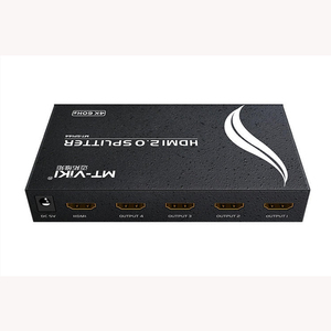 4K 60Hz HDMI splitter 1 ใน 4 ออก, MT-VIKI 1x4 1 คอมพิวเตอร์ 4 จอภาพ + อะแดปเตอร์ไฟ HDMI splitter 1x4 - Product Image 1
