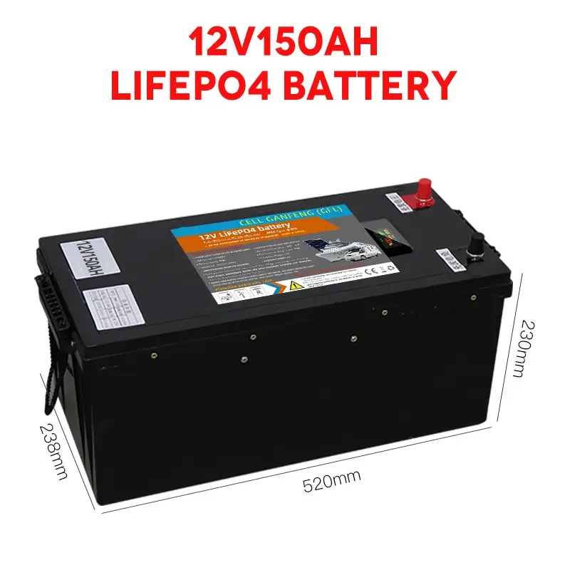 high safety Rechargeable gel battery 12v 12.8v 24v 25.6v 100ah 150ah 200ah 250ah for solar power system Battery Pack