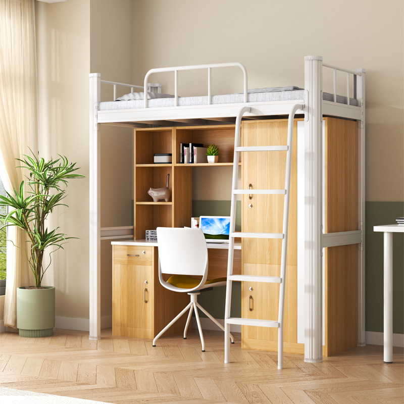 Single apartment combination-wooden cabinets white
