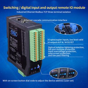 CK-5162E Ethernet PLC <strong>Converter</strong> Switch with 16DIDO Modbus-TCP/RTU Remote IO Module <strong>Digital</strong> <strong>Analog</strong> <strong>Input</strong> Interface