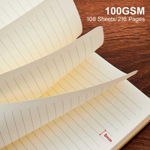 <strong>Basic</strong> Simple College Ruled Make Customized Diary A5 Business Journal Planner Favor Note <strong>Books</strong> Soft Cover Notebook Leather - Product Image 3