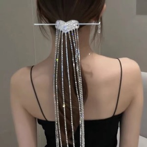 2023 Nieuwe Flash Diamant Liefde Metalen Ketting Haarspelden Chinese <span class=keywords><strong>Disk</strong></span> Haar Sticks Haarclips