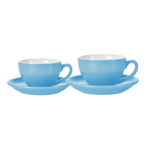 カフェ220ML用ソーサーコーヒーカップ付きホット販売クラシックカプチーノエスプレッソセラミックカップ - Product Image 3