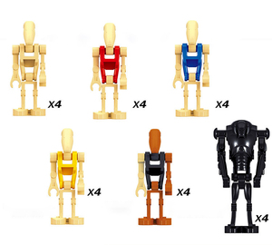 Plastik Mini Juguete uzay savaşları Minifigs savaş robotu Jedi Jedi Darth Vader 501st klon Trooper Minifigs yapı taşı çocuklar oyuncak - Product Image 3
