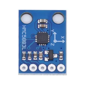 Módulo de sensor de magnetómetro de brújula de triple eje HMC5883L, 3V-5V, de tres ejes, para Arduino