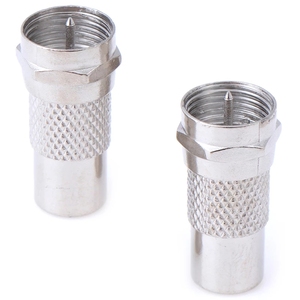 F型公到RCA母插头直射频连接器同轴适配器 - Product Image 4