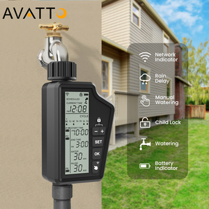 AVATTO Tuya sistema di controllo automatico del giardino Wifi Tuya App tubo intelligente IP55 impermeabile all'aperto Timer di irrigazione automatico - Product Image 1