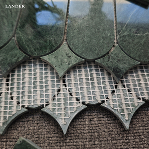 Lander đá Verde Guatemala đá cẩm thạch Gạch <span class=keywords><strong>Mosaic</strong></span> Retro thiết kế tường đá gạch - Product Image 6