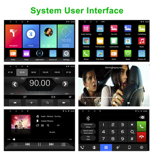 1din Auto Elektronik Touchscreen Auto 9 Zoll LCD-Spiegel Auto Video GPS Navigation BT FM AUX Mirror Link Android Player - Product Image 5