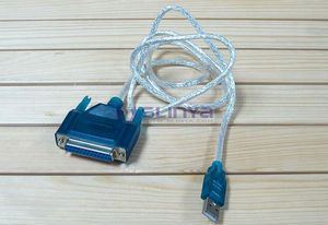 Cable de impresora USB a paralelo Cable convertidor 25 Pin macho y hembra Cable de impresora Adaptador convertidor