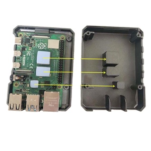 Пользовательский корпус Raspberry Pi 4B, корпус из алюминиевого сплава, Пассивный теплоотводящий корпус Raspberry Pi 4-го поколения, корпус из алюминиевого сплава