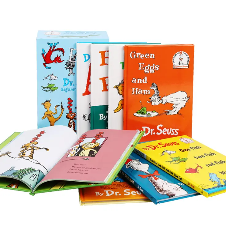 Dr. Seus series English picture children's book hardcover 8 volumes boxed