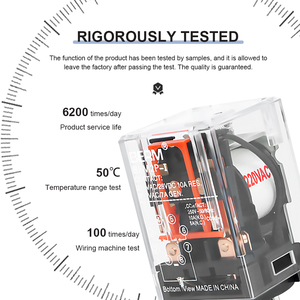 Bem (MK) Rơle trung gian 2p-i Bem (MK) 3p-i Rơle nhỏ 11 Chân 8 chân 220V 24V 12V với rơle điện từ cơ sở - Product Image 3
