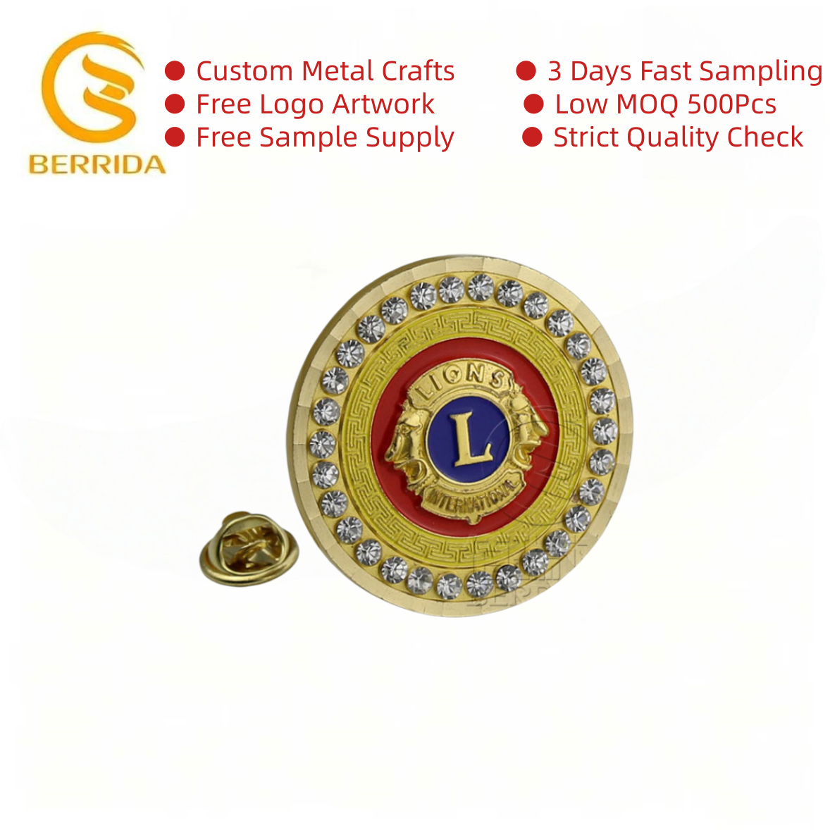 Feather Sunburst Triangle Event Souvenir Badge