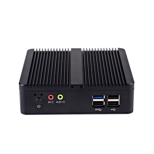 ZOOMWIN barato sin ventilador Industrial Mini Pc Box J1900 Quad Core Thin Client Win10 Pro chasis integrado ordenador integrado