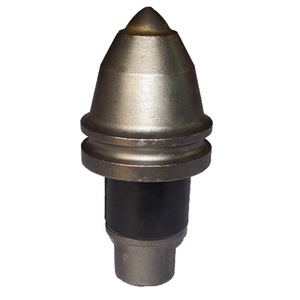 Round Shank <strong>Chisel</strong> <strong>Bits</strong> BKH78 Conical Cutting Tools with Bullet Teeth for Foundation Drilling - Product Image 1