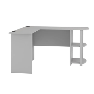 带储物架的l形电脑桌家庭工作空间多功能写字台 - Product Image 6