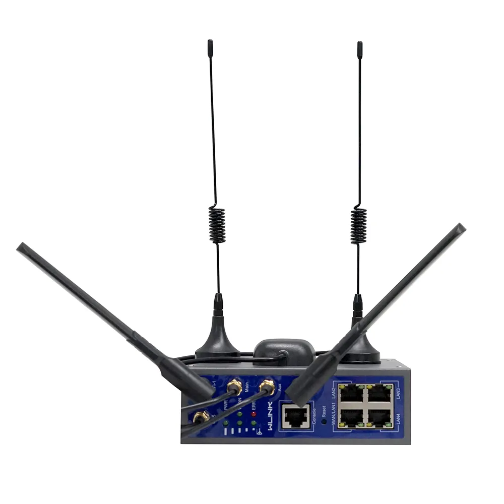 WLINK O gigabit industrial RS232/RS485 2.4G 5.8G 5.8G do router de 4G/LTE M2M dual a faixa wifi