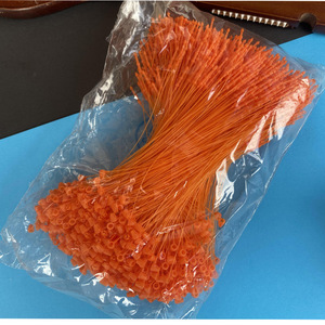 5インチプラスチック安全黒ループロックタグピン吊り布タグサイズカラープラスチックシール吊りタグ文字列 - Product Image 6