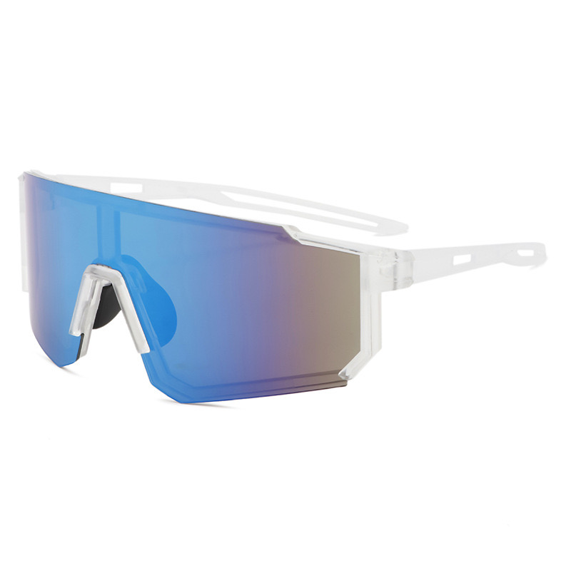 Transparent Frame Blue Lens