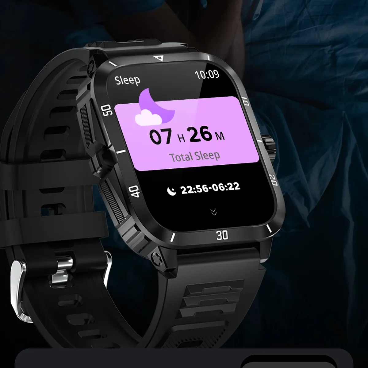 Amoled V71 스마트 시계 최신 BT 전화 실제 심박수 혈액 산소 모니터 Smartwatch 2024