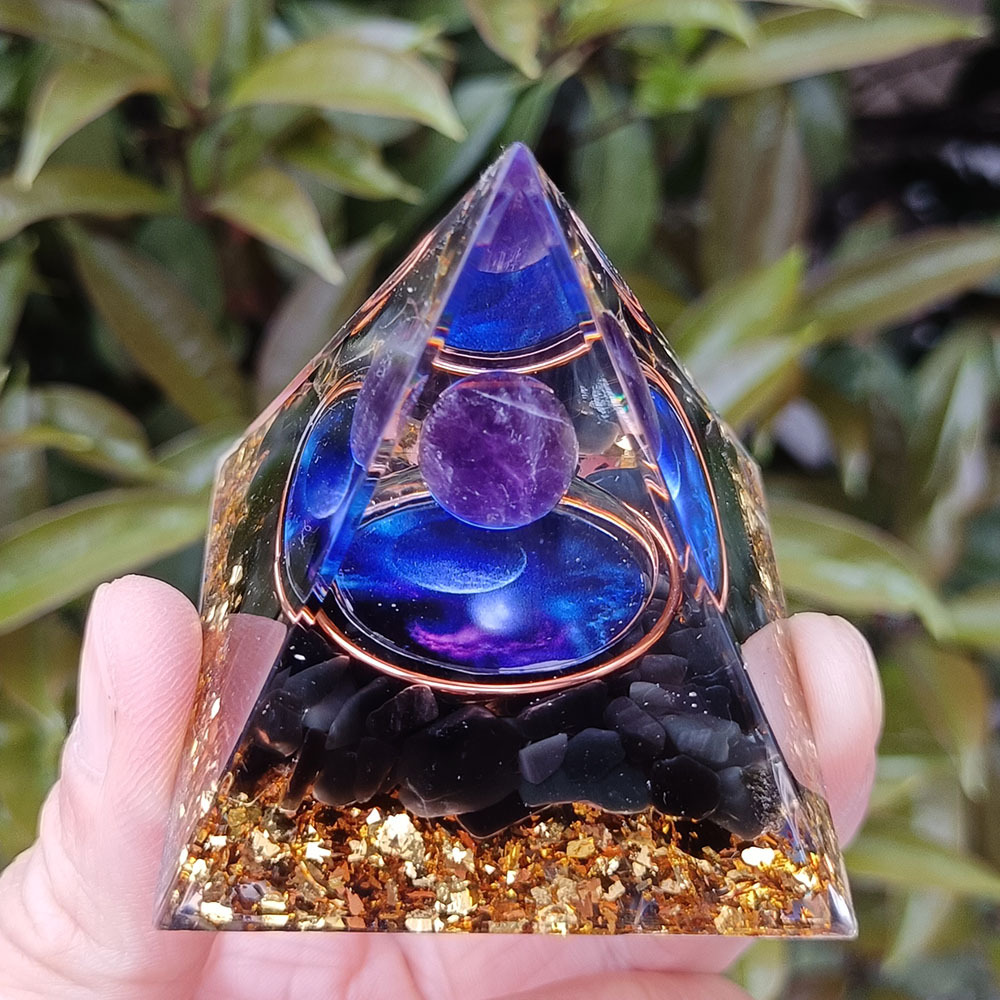Cosmic Purple Sphere Obsidian