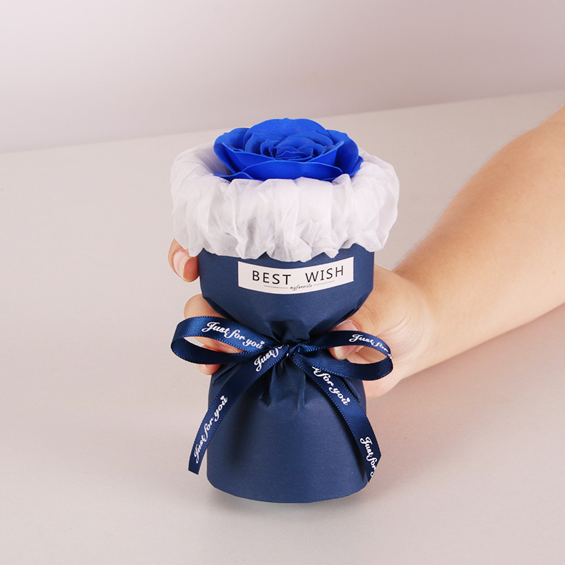 Small fragrant wind blue enchantress rose small bouquet