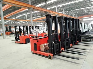 新型全电动托盘堆垛机2吨容量装载叉车仓库电动堆垛机升降平台 - Product Image 2