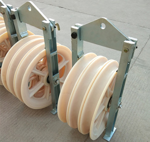 Cabo De Fibra Óptica 508mm Nylon <span class=keywords><strong>Sheave</strong></span> <span class=keywords><strong>Stringing</strong></span> Polia Bloco Cabo De Corda De Fio Pendurado para Construção Elétrica