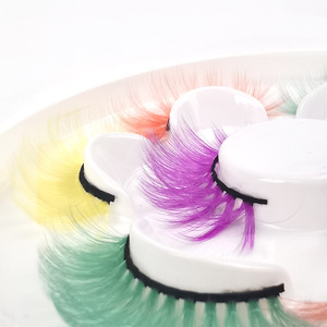 Wholesale Color Eyelashes and Custom Individual Color <strong>Lashes</strong> Colored Mink <strong>Lashes</strong> - Product Image 5