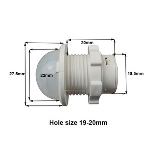 Función personalizada y tiempo de apagado retardado para luces LED de baño y dormitorio DC3V 12V 24V sensor de detección de infrarrojos humanos