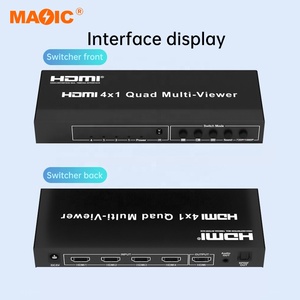 1080P Full Hd Hdmi 4x1 Quad Multiviewer HDMI KVM Switcher HDMI SwitchWith IR Remote para TV PC - Product Image 2