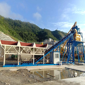 中材HZS75干拌混凝土厂基础免费混凝土配料厂