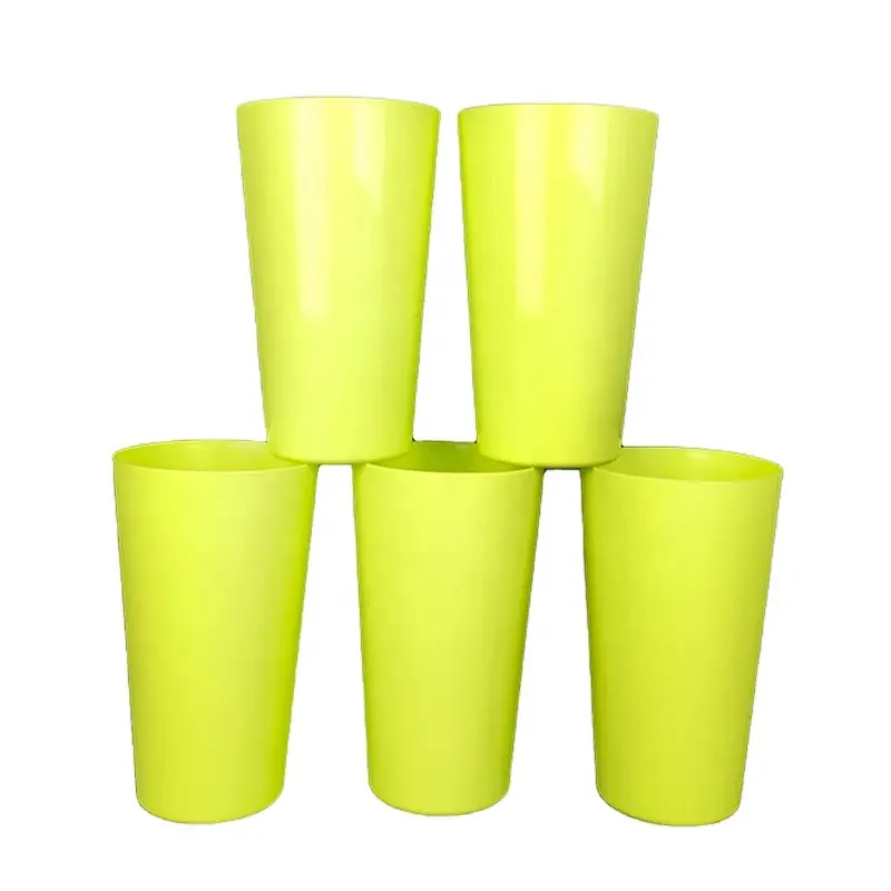 Tazas reutilizables de plástico para pícnic, 630ml