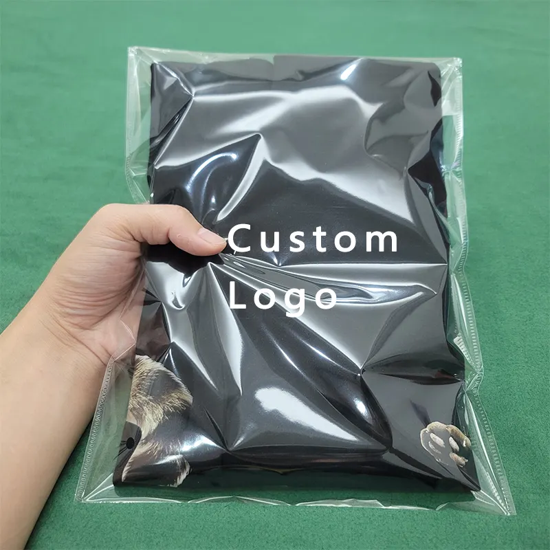 Poly Transparent Bag Opp Selbst klebende Plastiktüte für T-Shirt Kleidung Verpackung Klare Aufbewahrung tasche Hochzeits geschenk verpackung