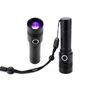 Premium-Teleskop-<span class=keywords><strong>LED</strong></span>-Taschenlampe aus Aluminium mit fortschritt lichen UVC-und UVA-Technologien und müheloser einstellbarer Zoom funktion