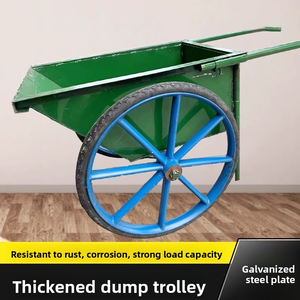निर्माण कृषि बागवानी के लिए थोक अनुकूलित नीले स्टील व्हीलबैरो टिकाऊ रंगीन निर्माण स्थल उपकरण उपकरण - Product Image 3